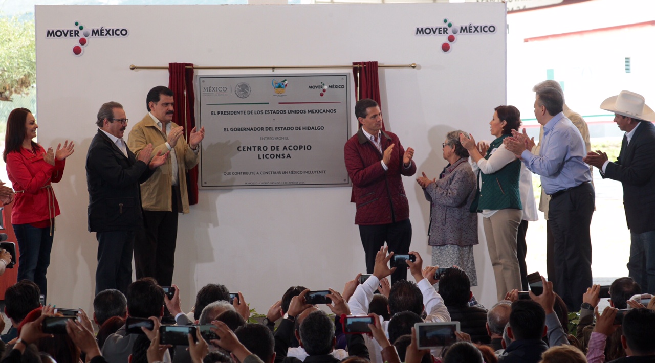 Inauguración de Centro de Acopio LICONSA en Hidalgo 