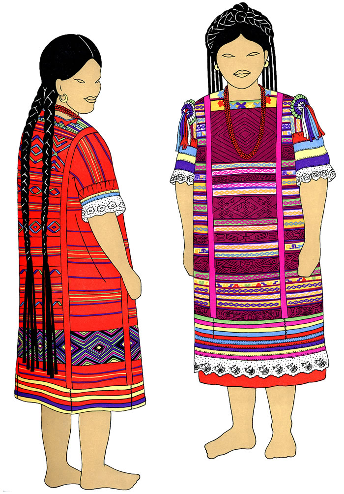 Chinantecos de San Felipe Usila, Oaxaca. (El traje tradicional indígena). |  INPI | Instituto Nacional de los Pueblos Indígenas | Gobierno 