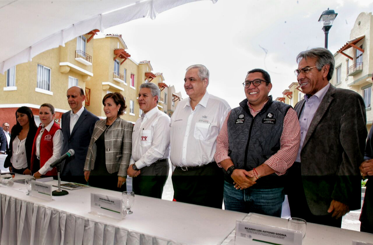Conferencia de prensa en Tecamac, Estado de México