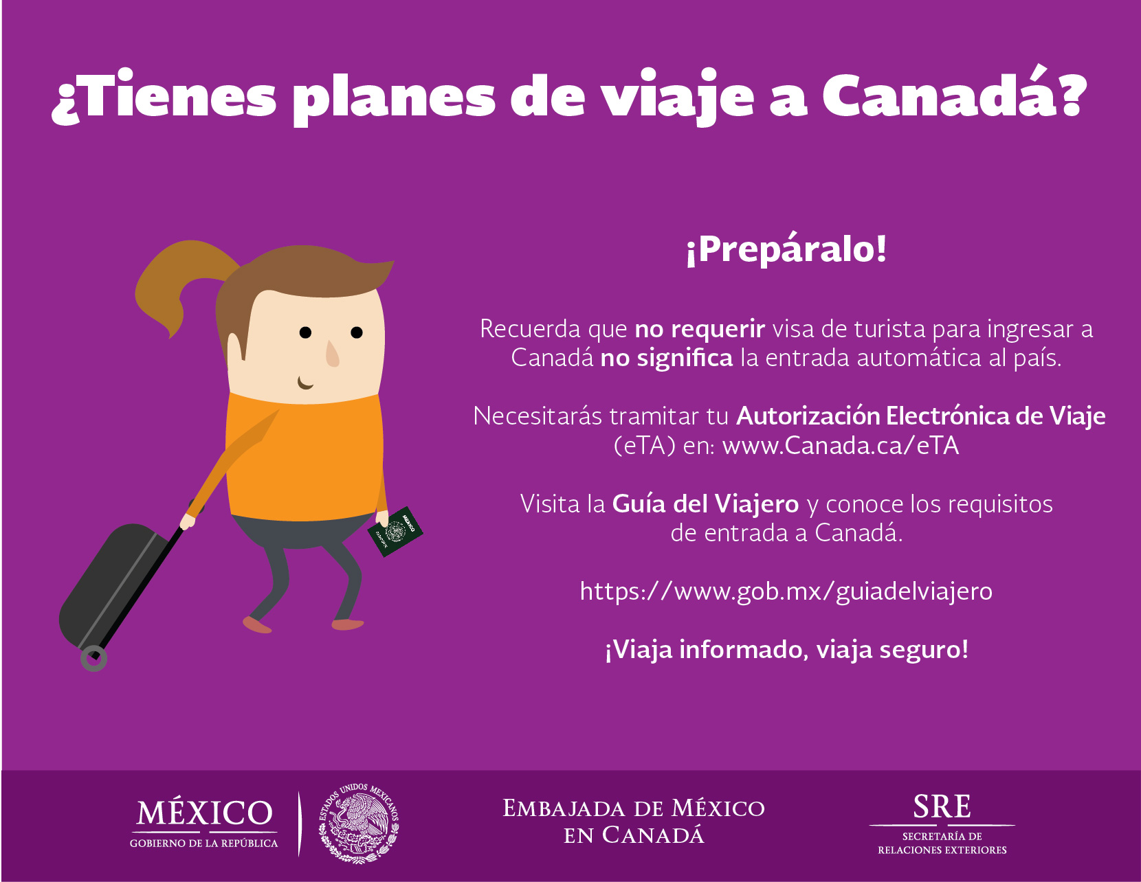 maceta Humanista restante Planeas viajar a Canadá después del 1 de diciembre? | Secretaría de  Relaciones Exteriores | Gobierno | gob.mx