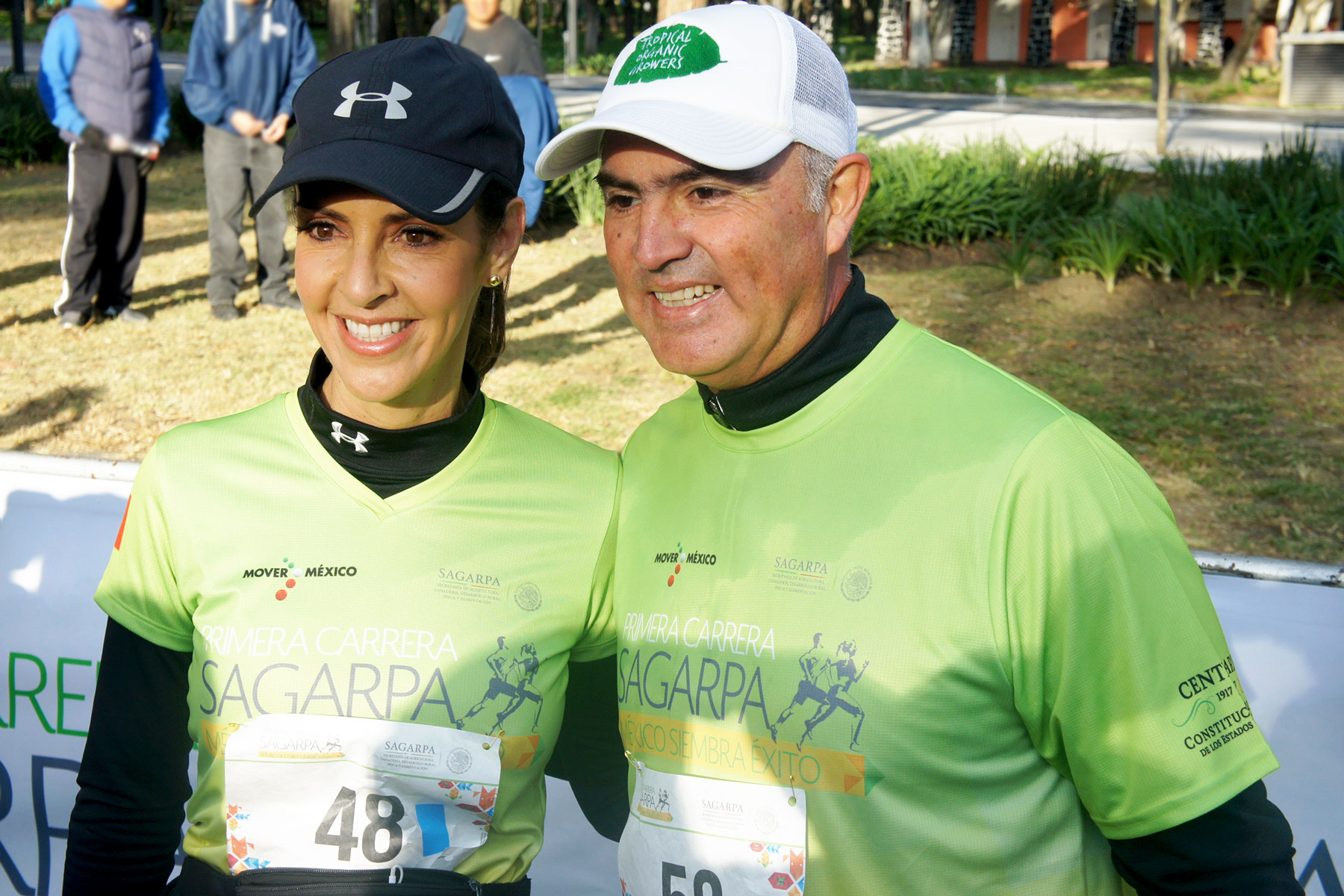 El Secretario Pepe Calzada y su esposa participaron dentro de la carrera, el titular mencionó que esta es la primera edición de la Carrera SAGARPA