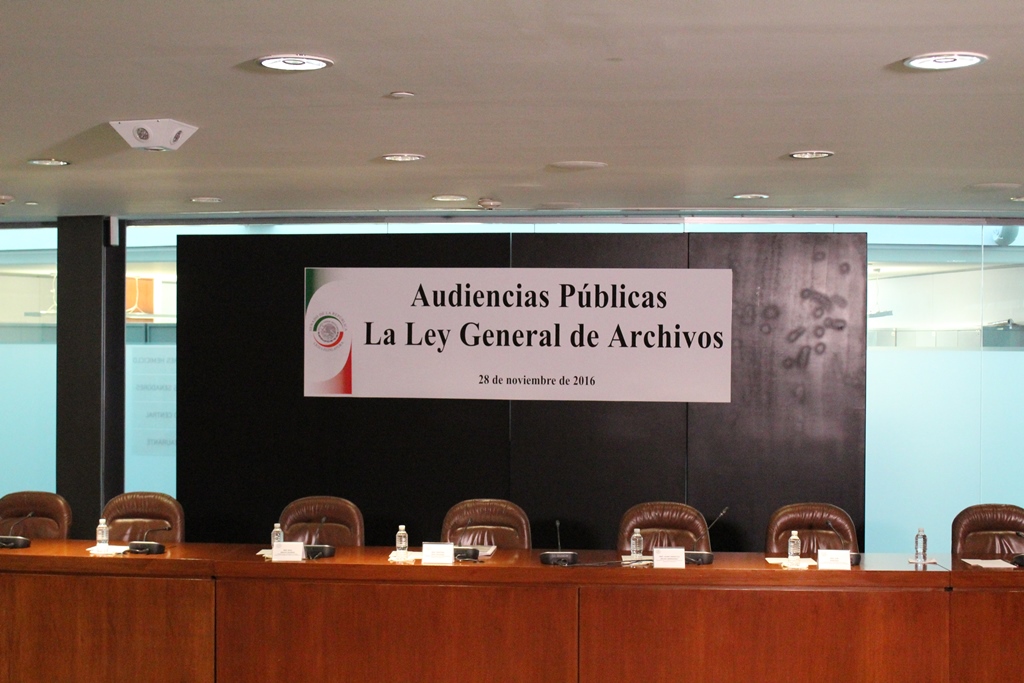 Audiencias públicas sobre la Ley General de Archivos