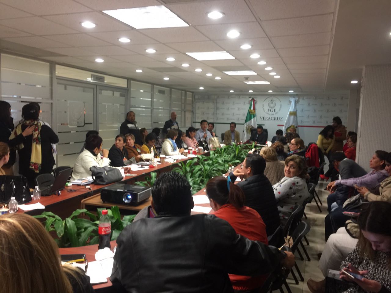 La reunión se desarrolla en Xalapa, Veracruz y se trabaja directamente con personas y colectivos de víctimas de desapariciones.