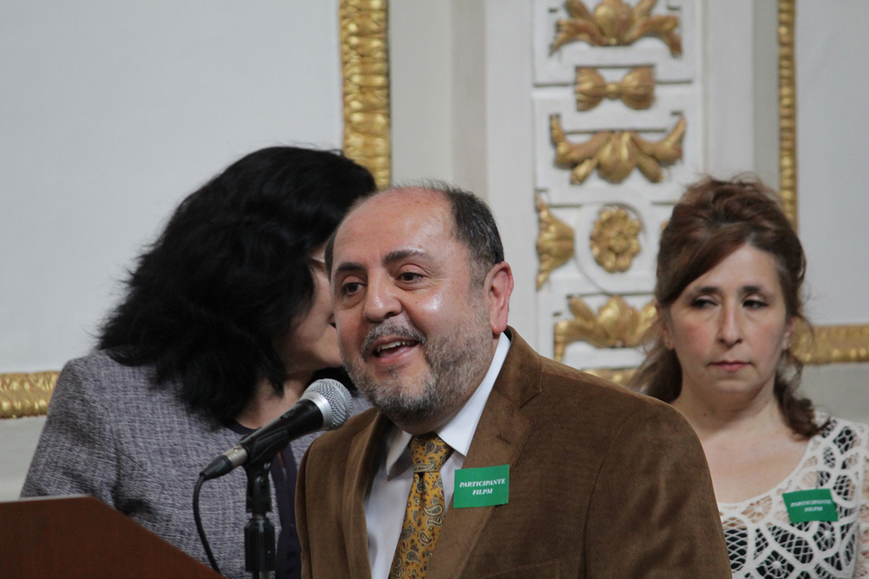 Daniel de Lira Luna, Colegio de Bibliotecología, y secretario del Comité Mexicano Memoria del Mundo.