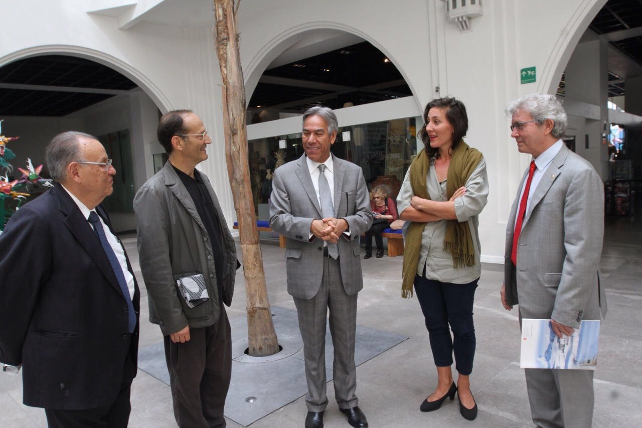El subsecretario de Ordenamiento Territorial de la SEDATU, Enrique González Tiburcio, en conferencia de prensa en la que se anunció  en el Festival Internacional de Arquitectura y Ciudad Mextrópoli 2017.