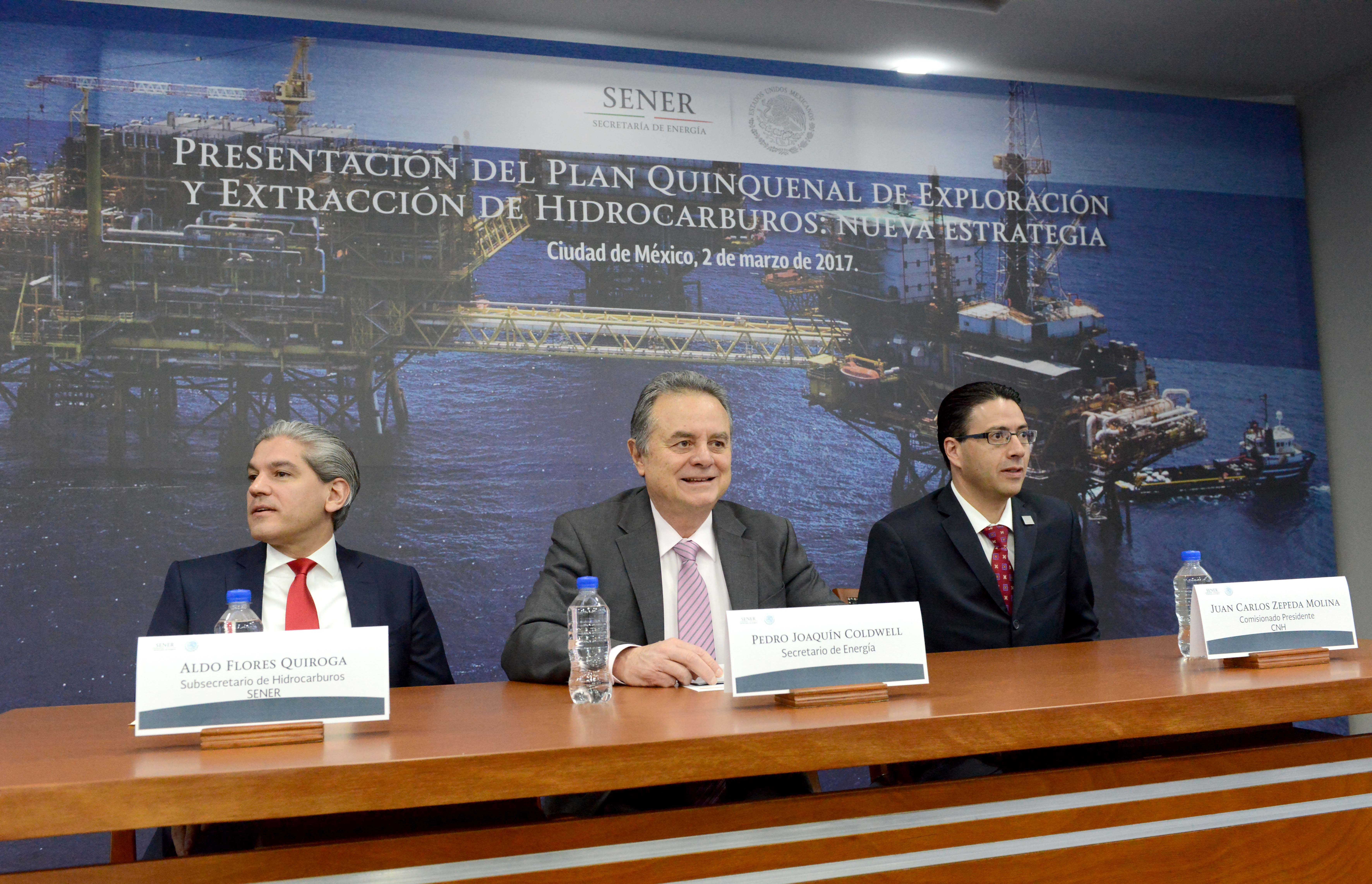 La SENER presentó la actualización del Plan Quinquenal de Licitaciones para la Exploración y Extracción de Hidrocarburos 2015-2019.
