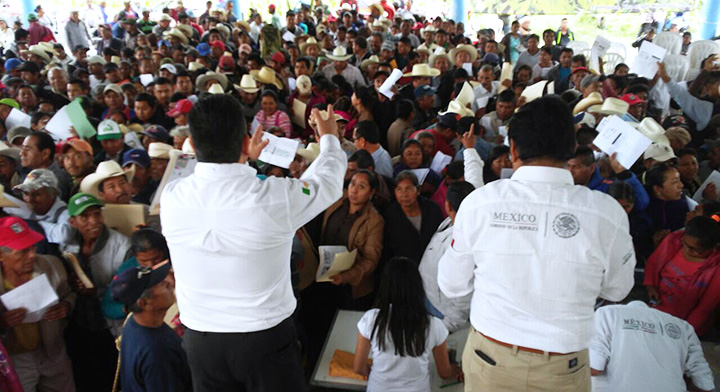 Durante su Jornada Itinerante del RAN en Tantoyuca se levantaron 300 Listas de Sucesión.