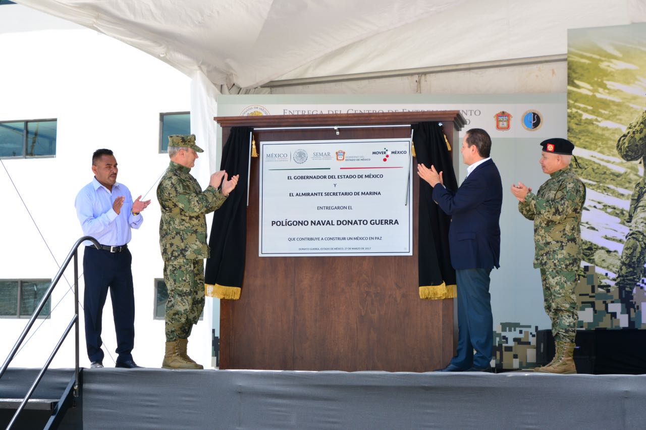 Gobierno del EDOMEX. entrega a SEMAR 1/ra. Fase del Centro de Entrenamiento Avanzado de la Armada de México