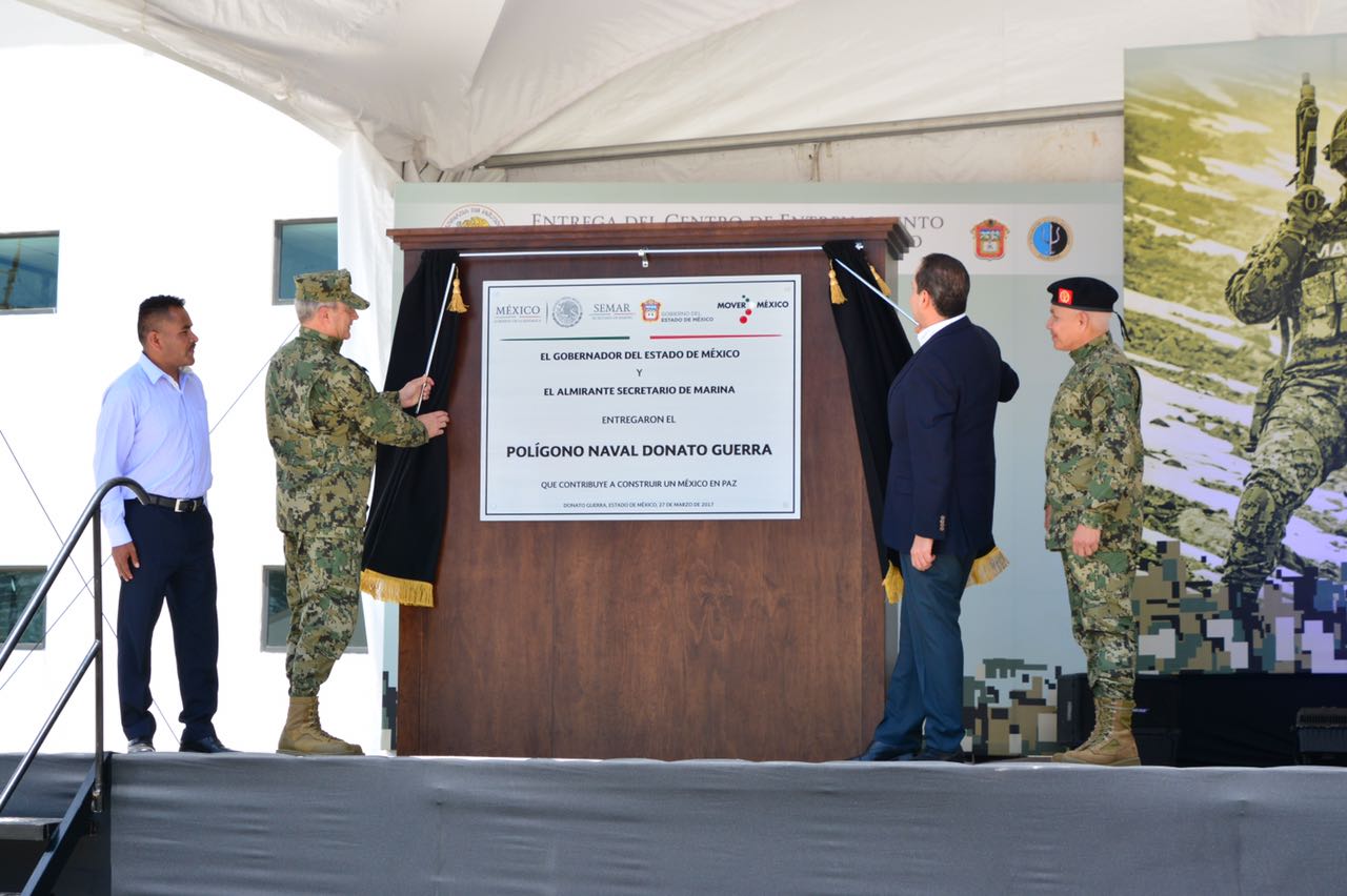 Gobierno del EDOMEX. entrega a SEMAR 1/ra. Fase del Centro de Entrenamiento Avanzado de la Armada de México