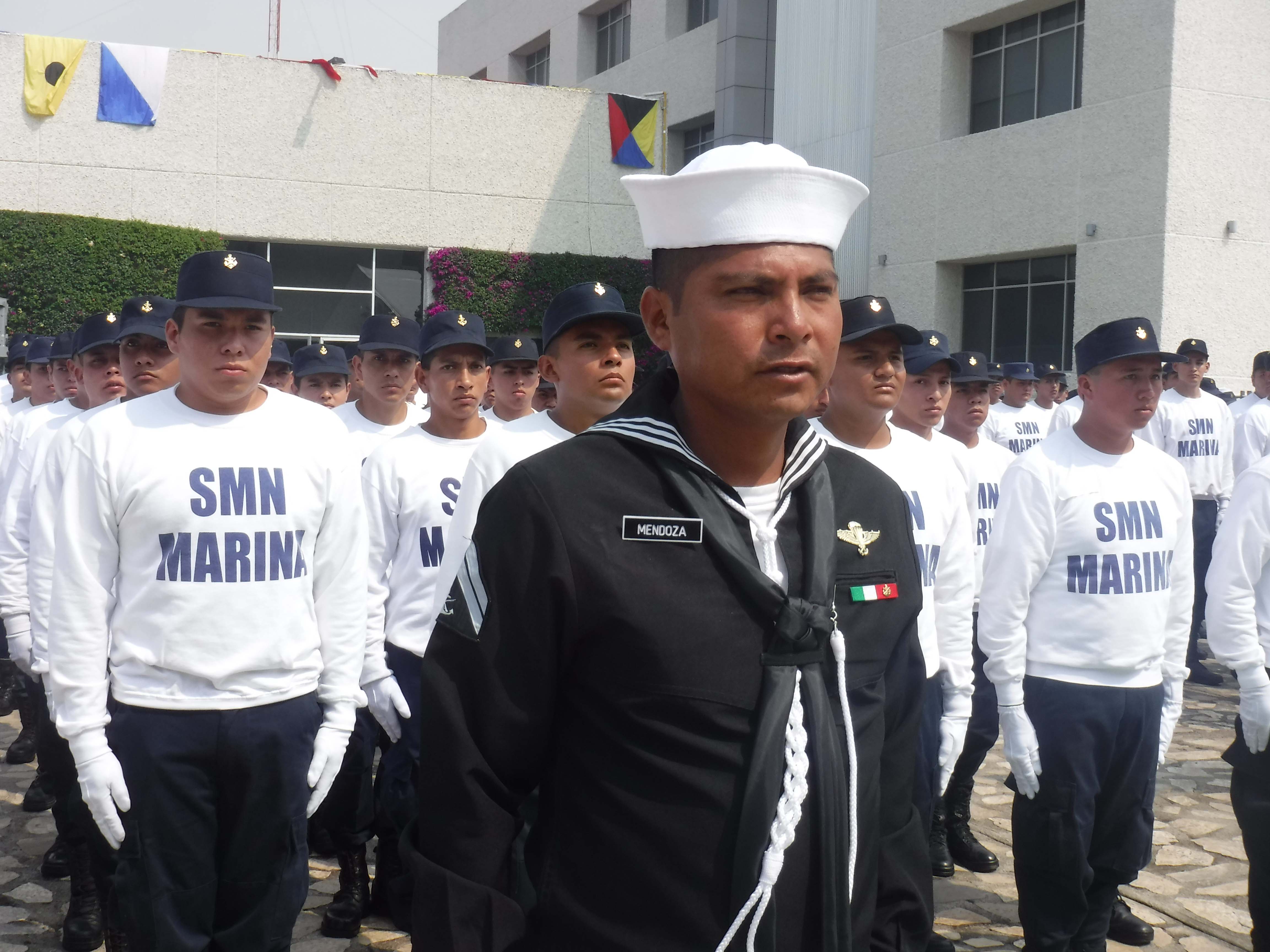 Ceremonia de Toma de Protesta y Jura de Bandera de los Marineros I.M. del SMN. en el Cuartel General del Alto Mando