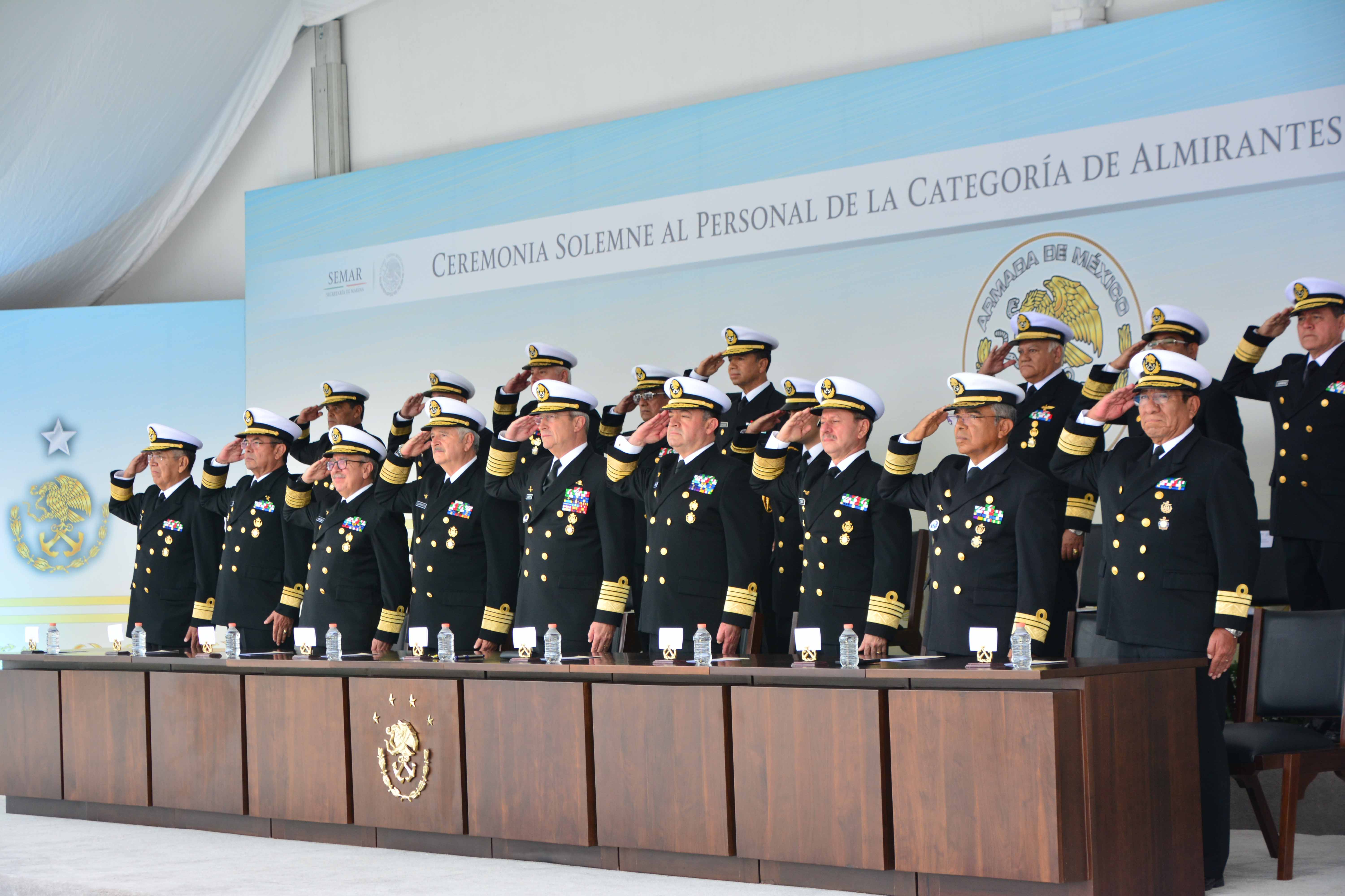 Ceremonia Solemne al personal de la categoría de Almirantes que pasa a situación de retiro 