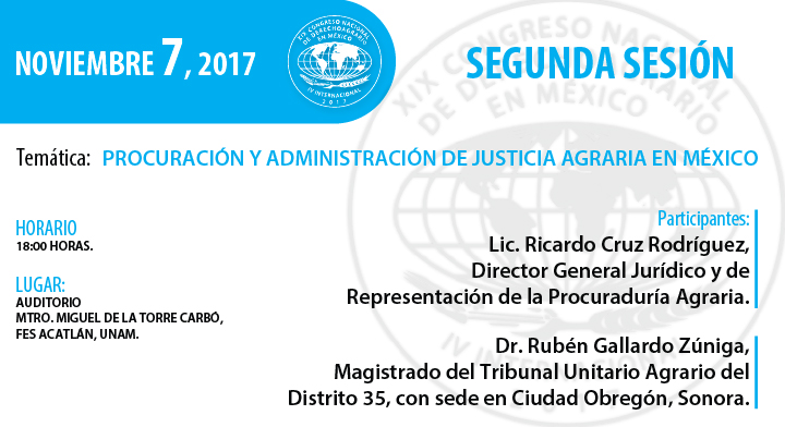2 Procuración y Administración de Justicia Agraria en México.