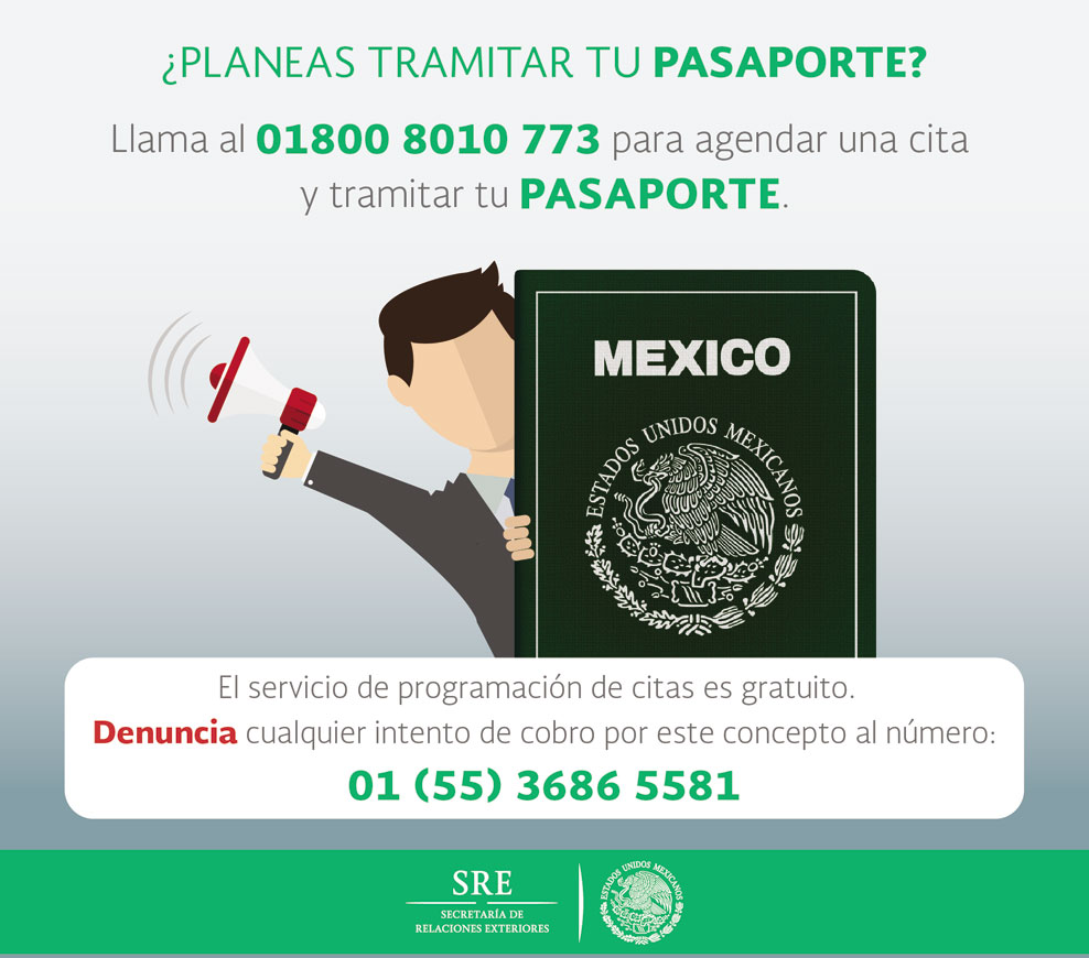 citas para pasaporte mexicano en mexico df