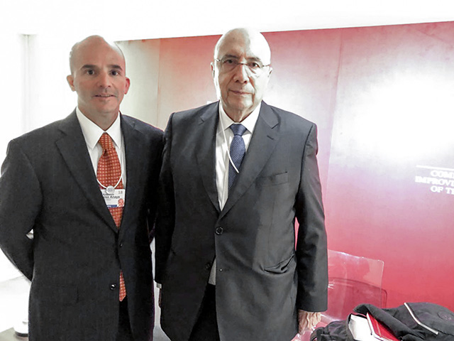 En el marco de la segunda jornada González Anaya sostuvo una reunión con el Ministro de Hacienda de Brasil, Henrique Meirelles.