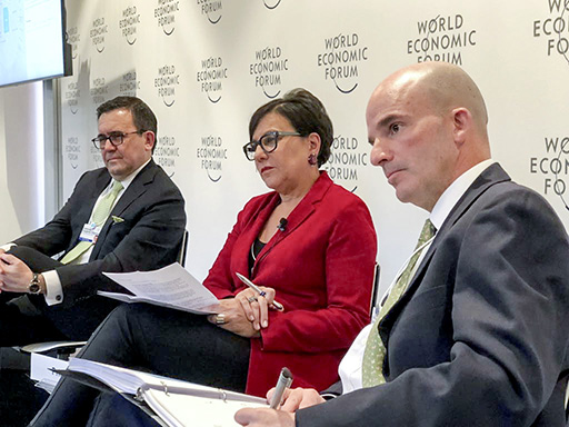 El secretario González Anaya estuvo presente en el World Economic Forum 2018, en Davos.