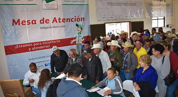 18.El RAN trabaja para brindar certeza jurídica a la propiedad social en México,  a través del control de la tenencia de la tierra y de los derechos constituidos respecto de los ejidos y comunidades.