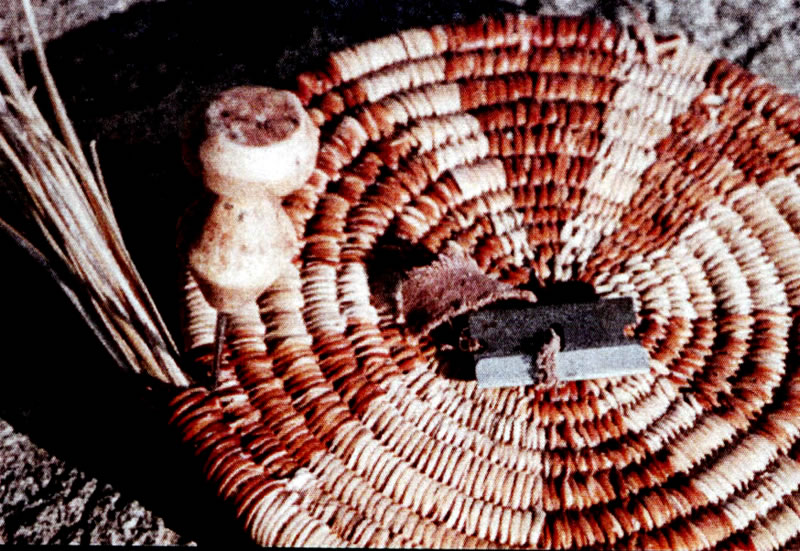 Artesanía con fibras naturales del pueblo kumiai de San José de la Zorra, B.C.