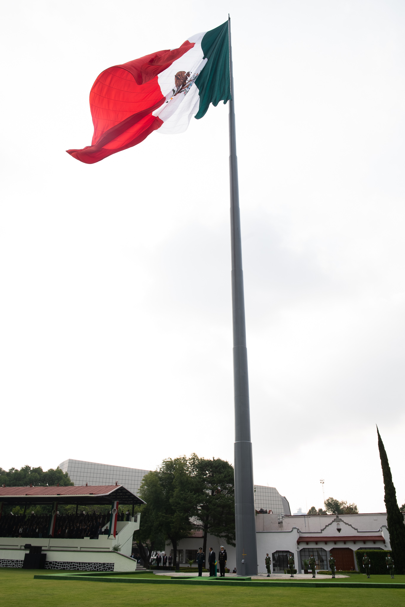 La bandera de México en su máximo esplendor 