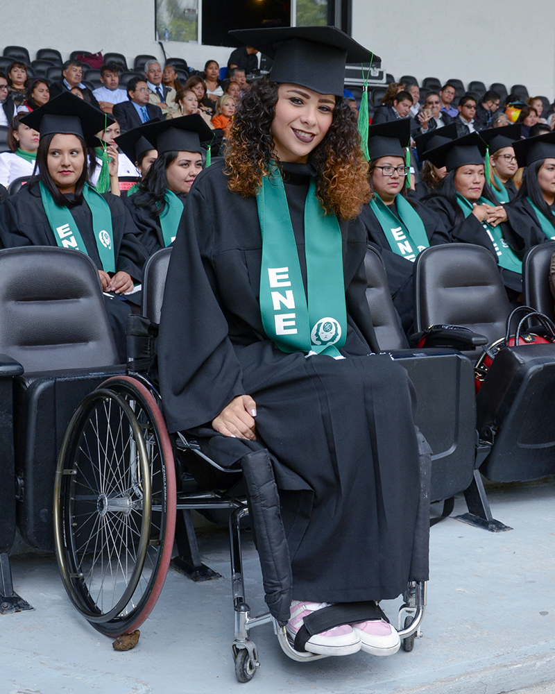Esmeralda Campos, recién graduada de la especialidad de Intelectual