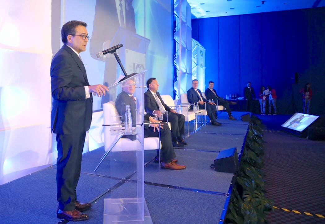 Imagen que muestra la participación del Secretario de Economía en la Reunión Anual de Industriales 2018 y 100 años de la CONCAMIN