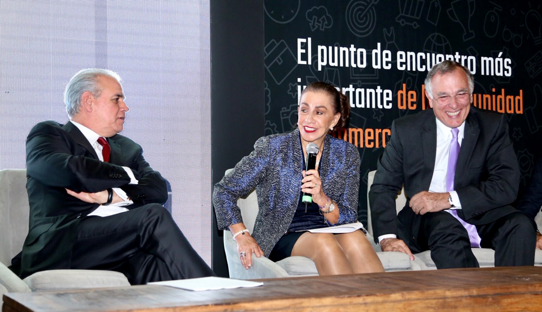 La Subsecretaria de Competitividad y Normatividad de la Secretaría de Economía, Rocío Ruiz Chávez habla sobre los logros alcanzados a través de la cooperación y concertación del grupo de trabajo que integró la Secretaría de Economía con expertos en E-Commerce.