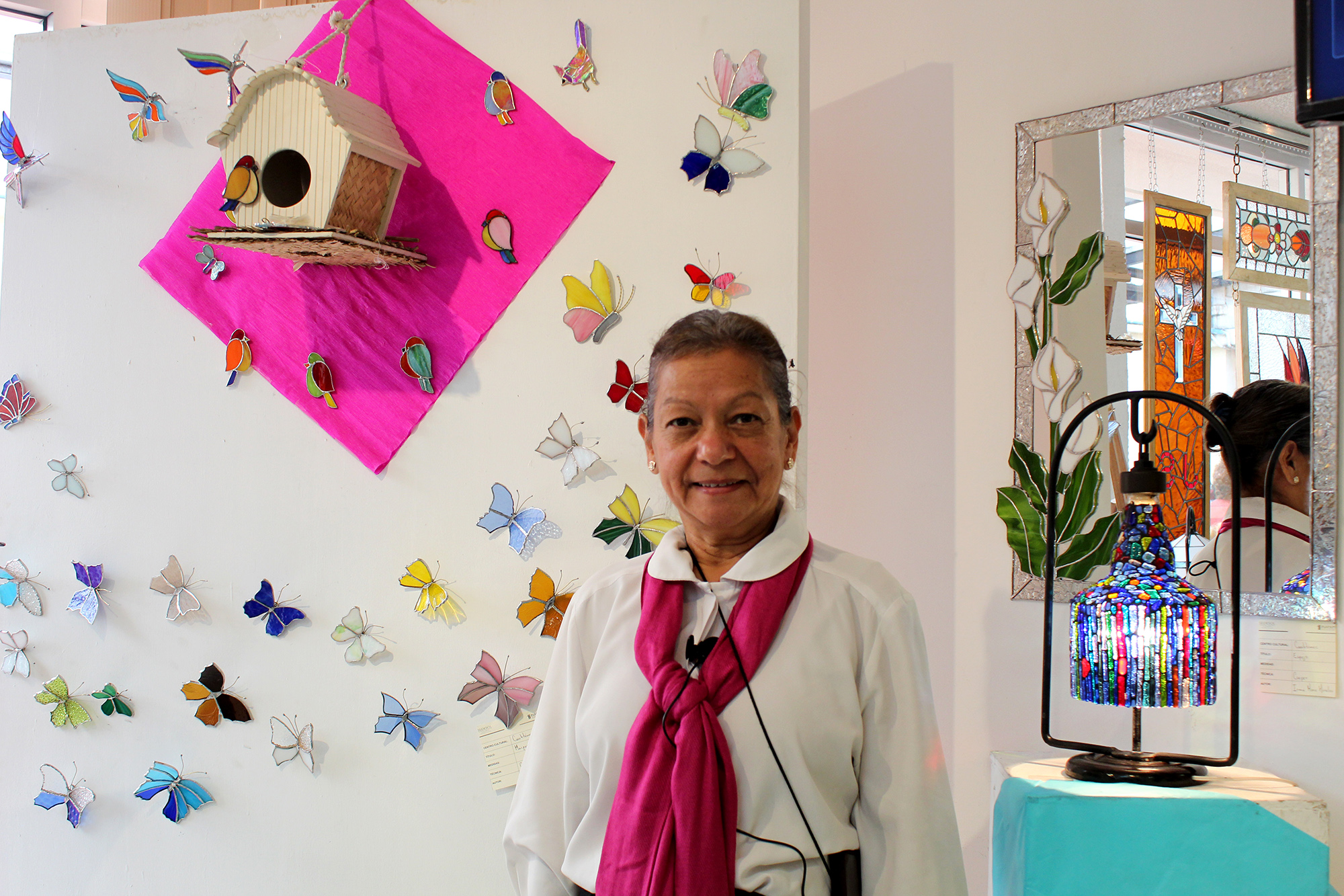 Blanca Patricia Bustos Montiel, de 64 años, alumna del centro cultural Cuauhtémoc.