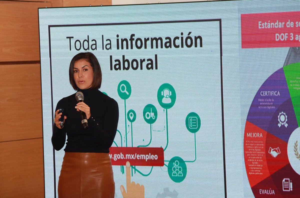 Yolanda Martínez Mancilla, Coordinadora de Estrategia Digital Nacional en su intervención 