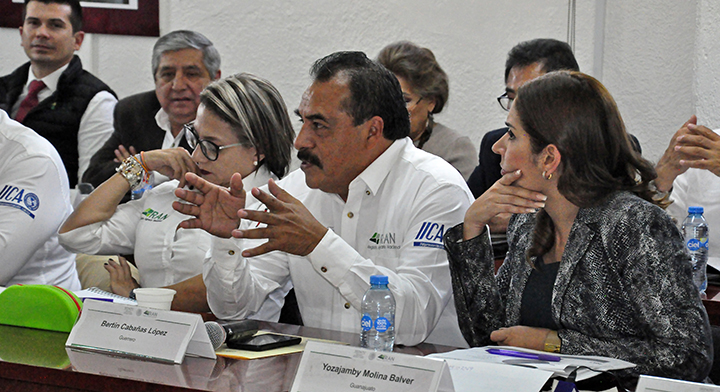 34 Toma la palabra el delegado de Guerrero durante la Reunión Nacional.
 
