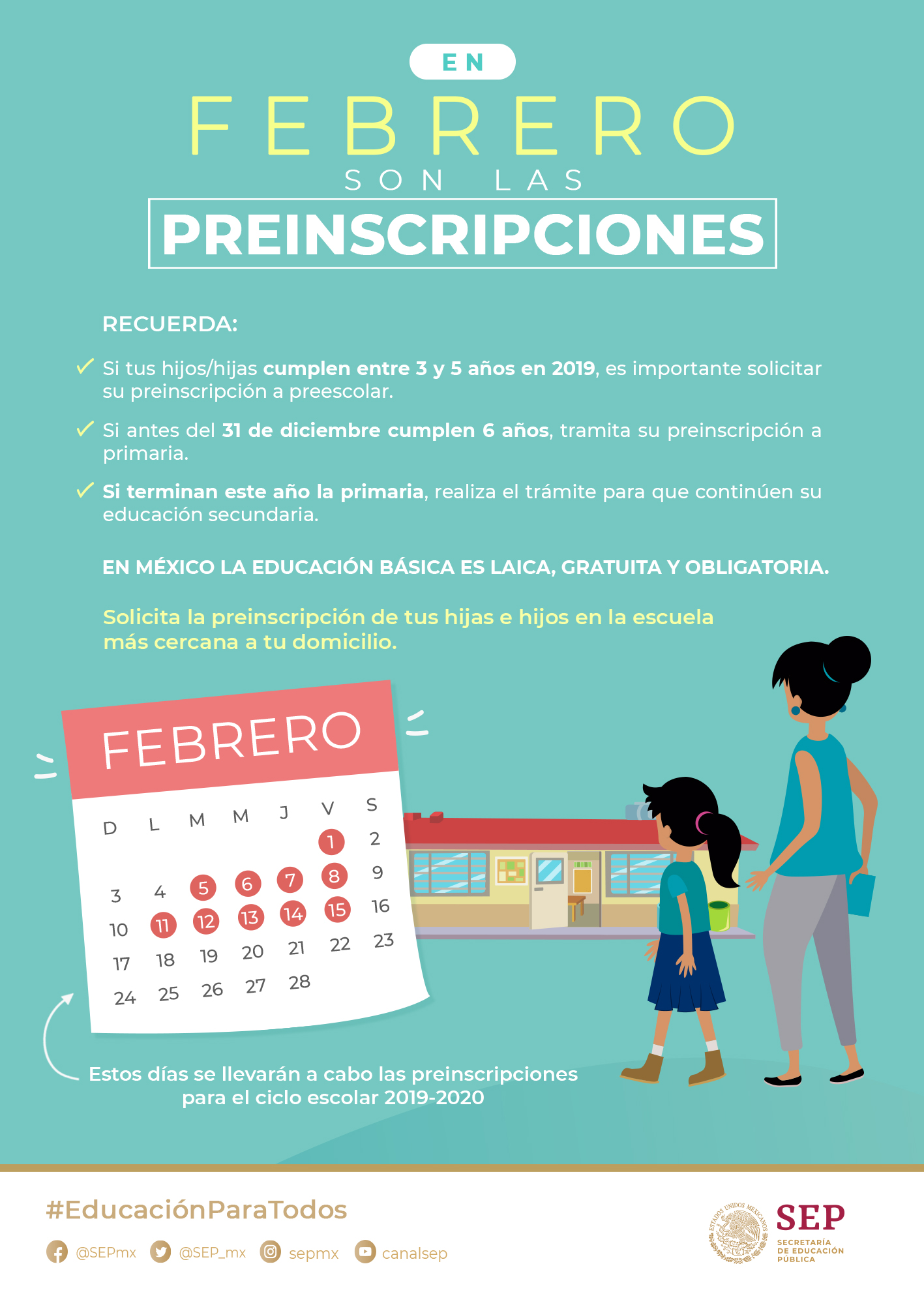 Calendarios Escolares 2019 2020 De La Sep 185 Y 195 Dias