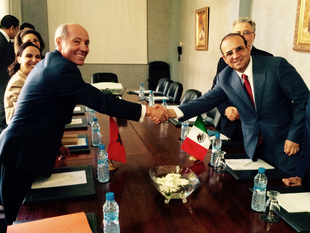 El Secretario del Trabajo y Previsión Social, Alfonso Navarrete Prida, llevó a cabo una visita de trabajo a su homólogo marroquí, Abdeslam Seddiki.