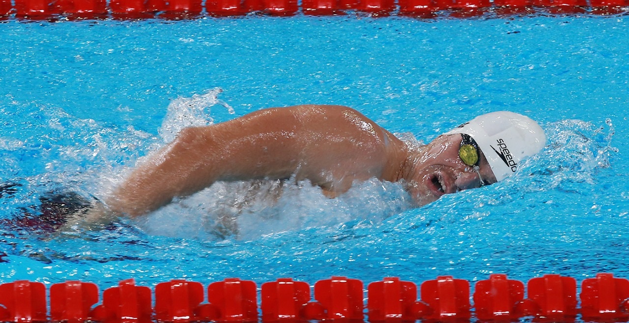 Llega Diego López a cuatro medallas de oro en la para natación de Lima 2019