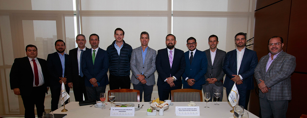 Agustín Rodríguez López, Vocal Ejecutivo del FOVISSSTE se reunió con socios de la CANADEVI de Monterrey