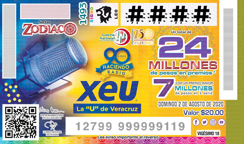 XEU de Veracruz celebra su 90° Aniversario con Sorteo Zodiaco | Lotería  Nacional para la Asistencia Pública | Gobierno | gob.mx