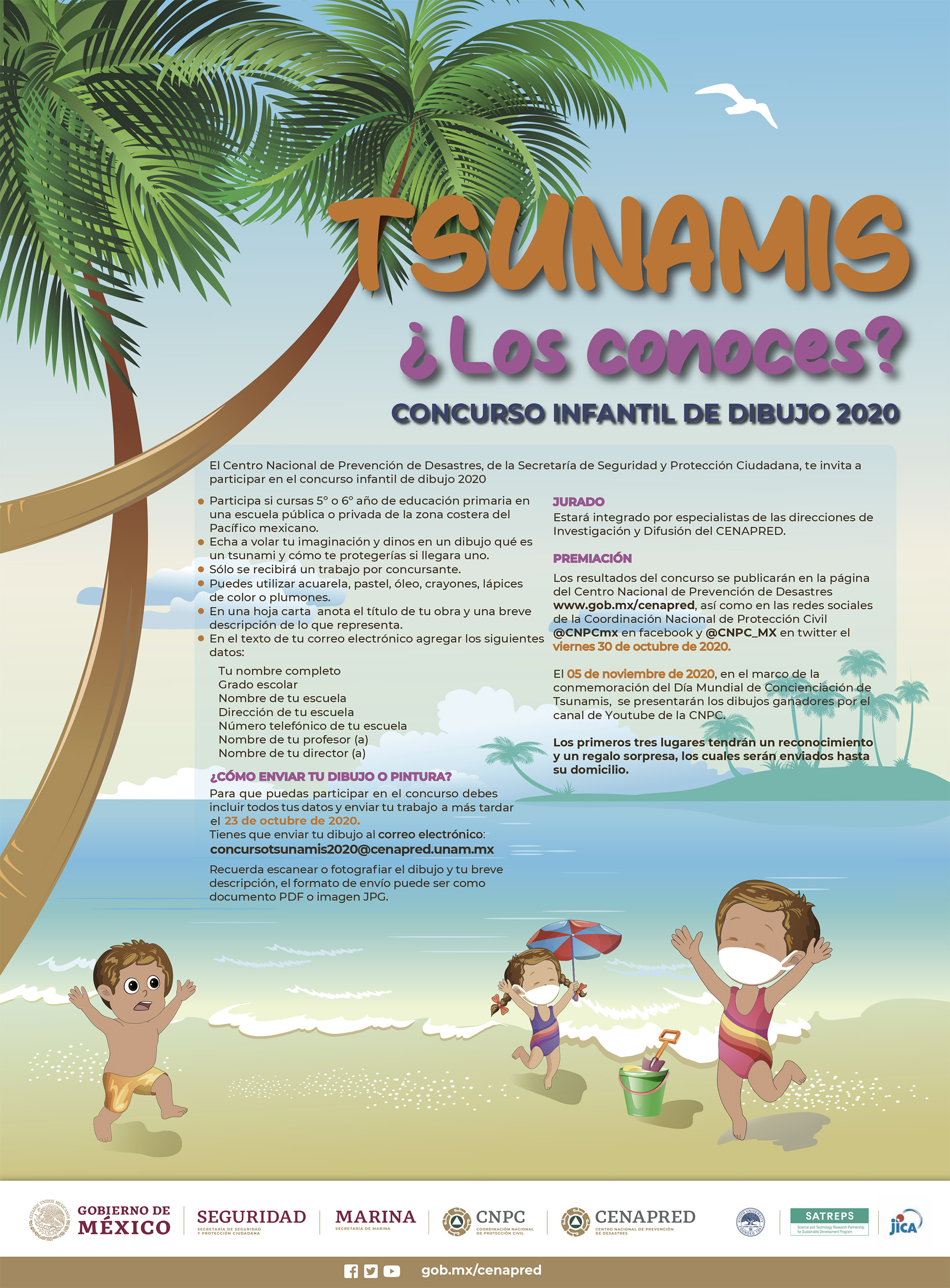 Concurso de Dibujo Infantil: Tsunamis ¿Los conoces? | Centro Nacional de  Prevención de Desastres | Gobierno 