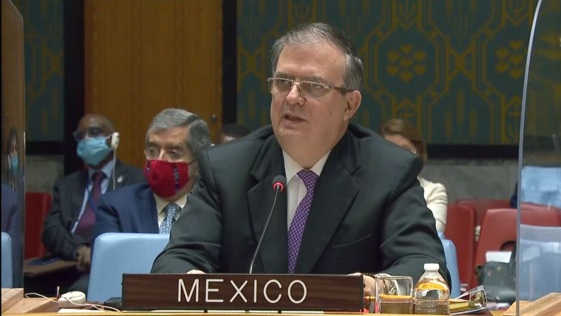 Mensaje del canciller Marcelo Ebrard durante la sesión del Consejo de  Seguridad de la ONU | Secretaría de Relaciones Exteriores | Gobierno |  gob.mx