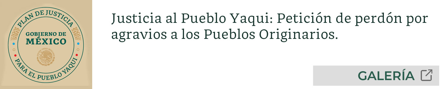 GALERÍA. Justicia al Pueblo Yaqui: Petición de perdón por agravios a los Pueblos Originarios.