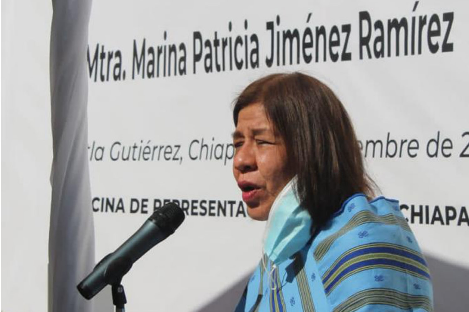 Realizan homenaje en memoria de Marina Patricia Jiménez Ramírez, titular del INPI en Chiapas.