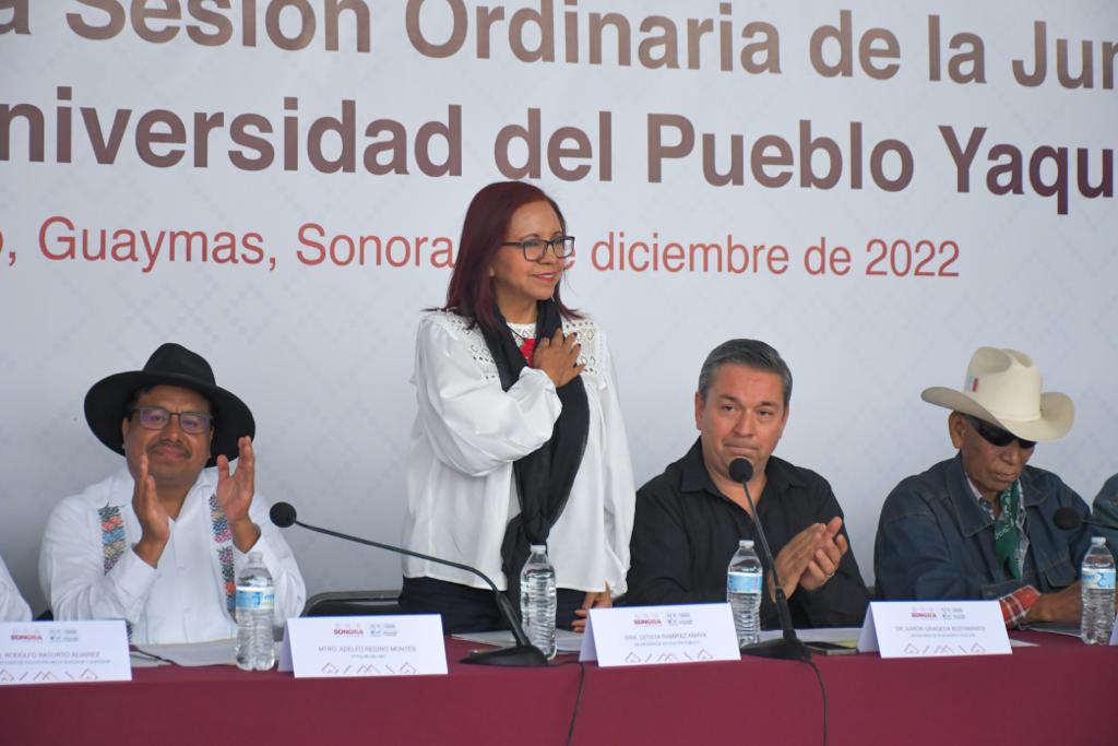 Se instala Junta de Gobierno de la Universidad del Pueblo Yaqui.
