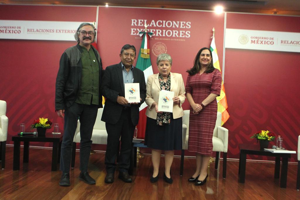 Foreign Secretary Alicia Bárcena meets with Bolivian Vice President David Choquehuanca during his visit to Mexico
