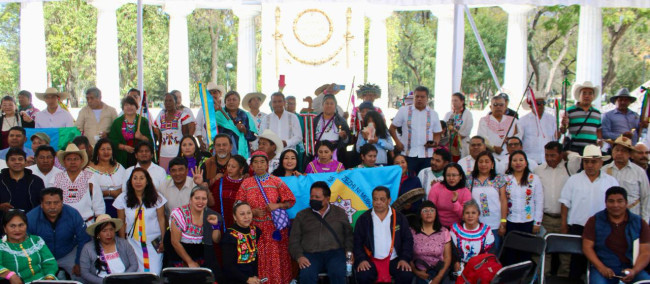 Respaldan 68 pueblos indígenas y afromexicanos Iniciativas de Reforma a la Constitución Mexicana presentadas por el presidente de la República.