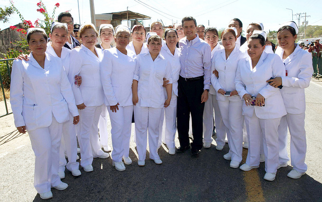 Gracias a las enfermeras y enfermeros de México (Foto: Presidencia de la República) 