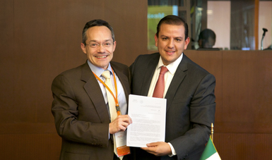 Fernando Galindo Favela, subsecretario de Egresos, presentó la solicitud formal para convertirse en Consejero Líder de la Iniciativa Global para la Transparencia Fiscal 