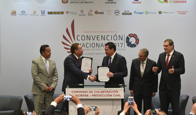 Firma de convenio entre la Secretaría de Gobernación y la Canacintra