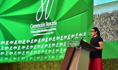 La subsecretaria Vanessa Rubio, en la Clausura de la 80 Convención Bancaria