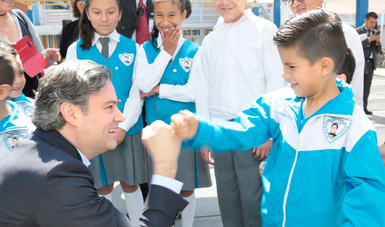 Visita del secretario de Educación Pública Aurelio Nuño Mayera a la escuela primaria Ignacio Zaragoza