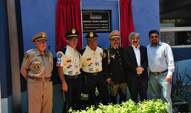 El acto, encabezado por el director de los Estudios Churubusco, Carlos García Agraz, consistió en la develación de una placa alusiva en el edificio que lleva el nombre del actor y cantante mexicano, icono de la Época de Oro de la cinematografía nacional