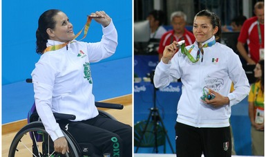 Nely Miranda (izq.) y María del Rosario Espinoza (der.) medallistas en Río 2016 
