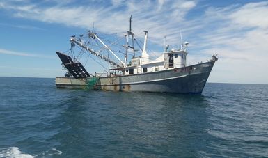 PROFEPA, SEMAR y GENDARMERÍA aseguran embarcación mayor por ingresar a pescar en Área de Refugio de la Vaquita Marina