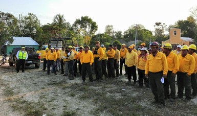 Combate primer incendio Equipo Regional de Manejo de Incidentes del sureste