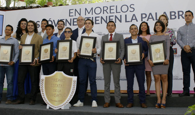 En el presente certamen, resultaron galardonados nueve jóvenes de los municipios de Tepoztlán, Tultepec, Cuernavaca, Temixco y Zacatepec.
